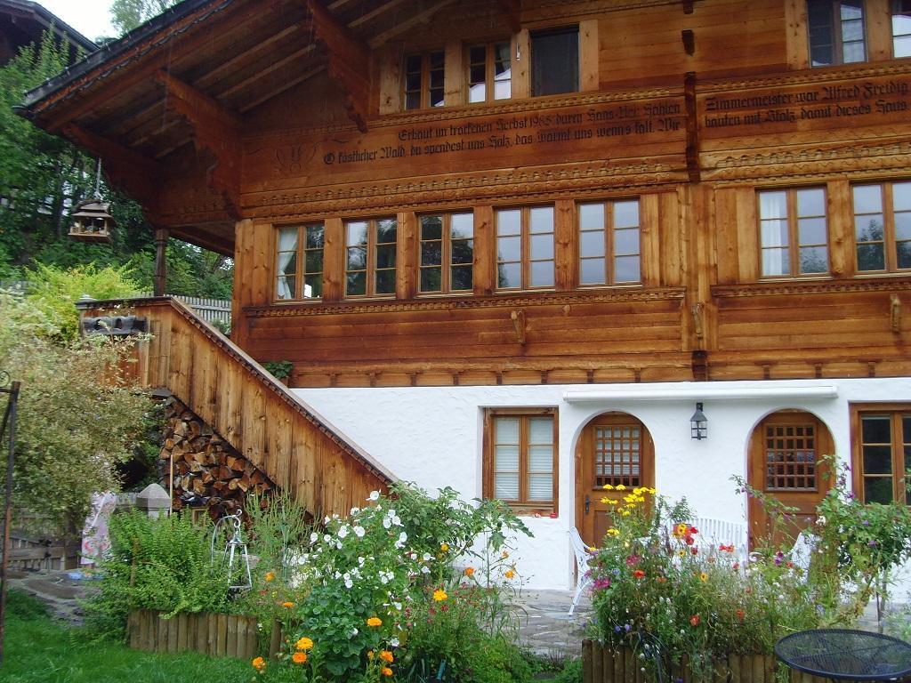 Bergluft Bed and Breakfast Lenk Eksteriør billede